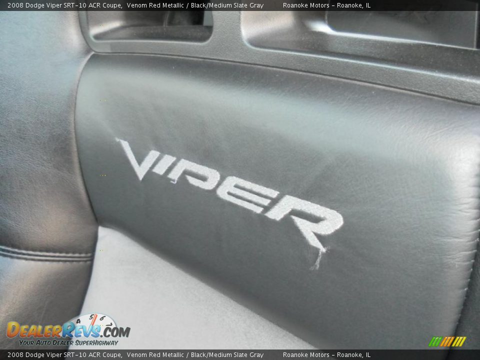 2008 Dodge Viper SRT-10 ACR Coupe Venom Red Metallic / Black/Medium Slate Gray Photo #17