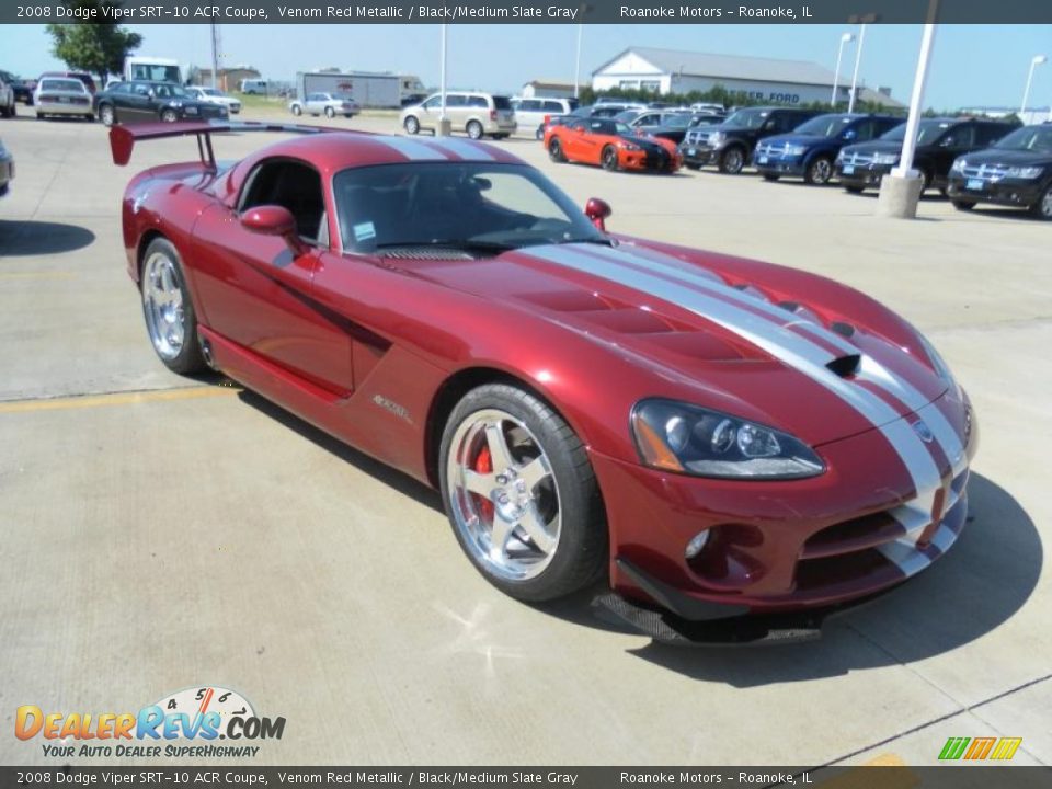 2008 Dodge Viper SRT-10 ACR Coupe Venom Red Metallic / Black/Medium Slate Gray Photo #26