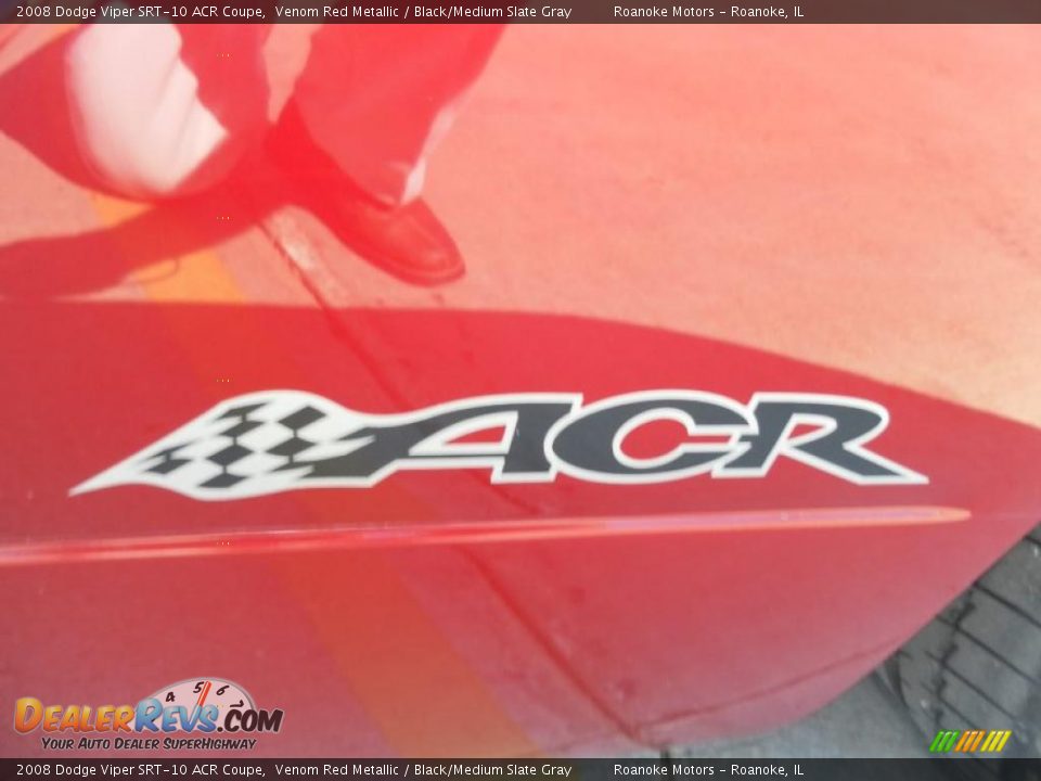 2008 Dodge Viper SRT-10 ACR Coupe Venom Red Metallic / Black/Medium Slate Gray Photo #28