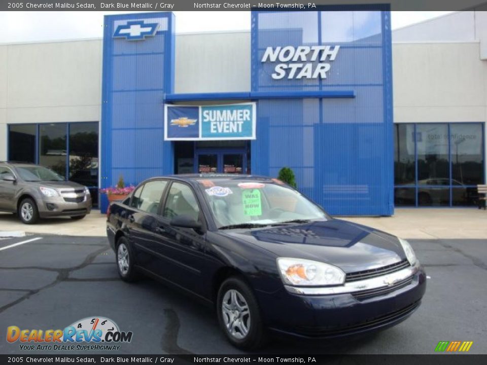 2005 Chevrolet Malibu Sedan Dark Blue Metallic / Gray Photo #1