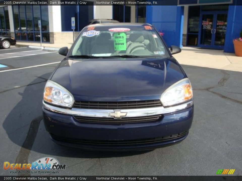 2005 Chevrolet Malibu Sedan Dark Blue Metallic / Gray Photo #8