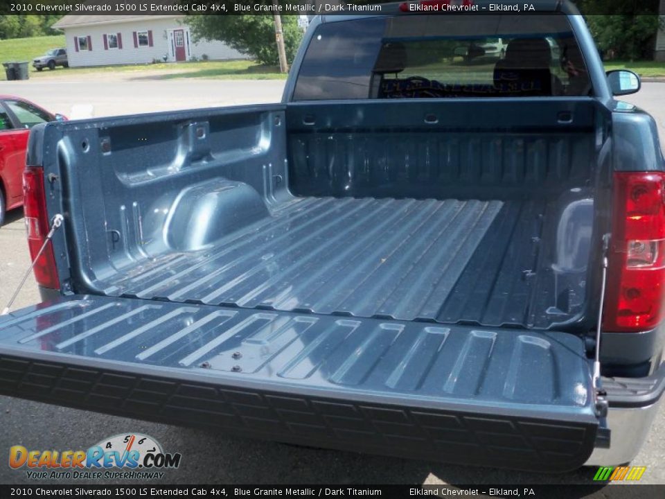 2010 Chevrolet Silverado 1500 LS Extended Cab 4x4 Blue Granite Metallic / Dark Titanium Photo #11