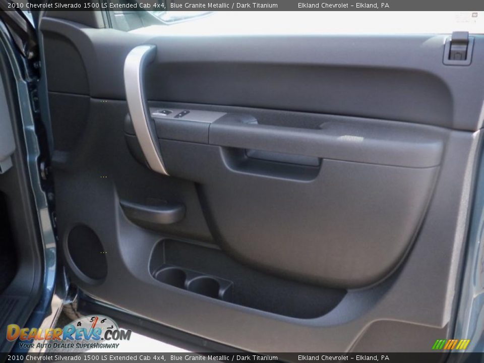 2010 Chevrolet Silverado 1500 LS Extended Cab 4x4 Blue Granite Metallic / Dark Titanium Photo #16