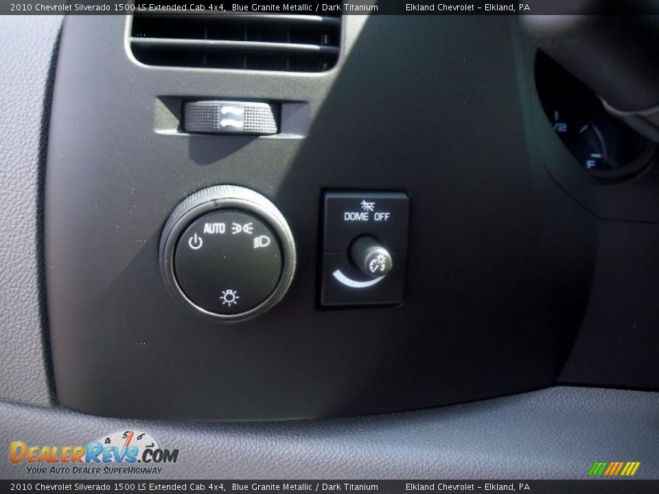 2010 Chevrolet Silverado 1500 LS Extended Cab 4x4 Blue Granite Metallic / Dark Titanium Photo #26