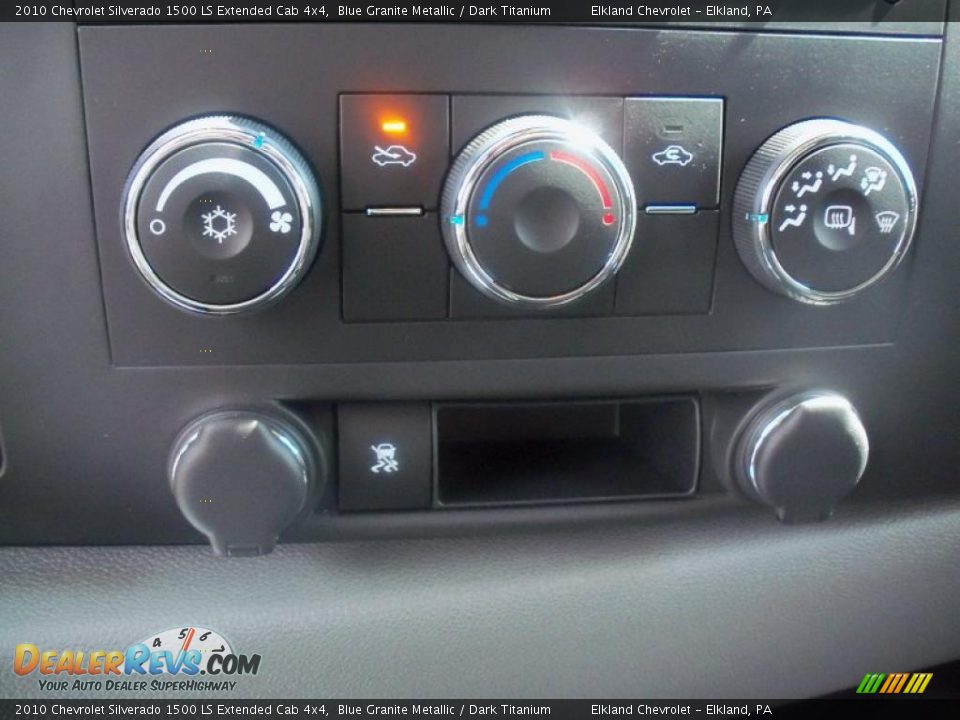 2010 Chevrolet Silverado 1500 LS Extended Cab 4x4 Blue Granite Metallic / Dark Titanium Photo #27