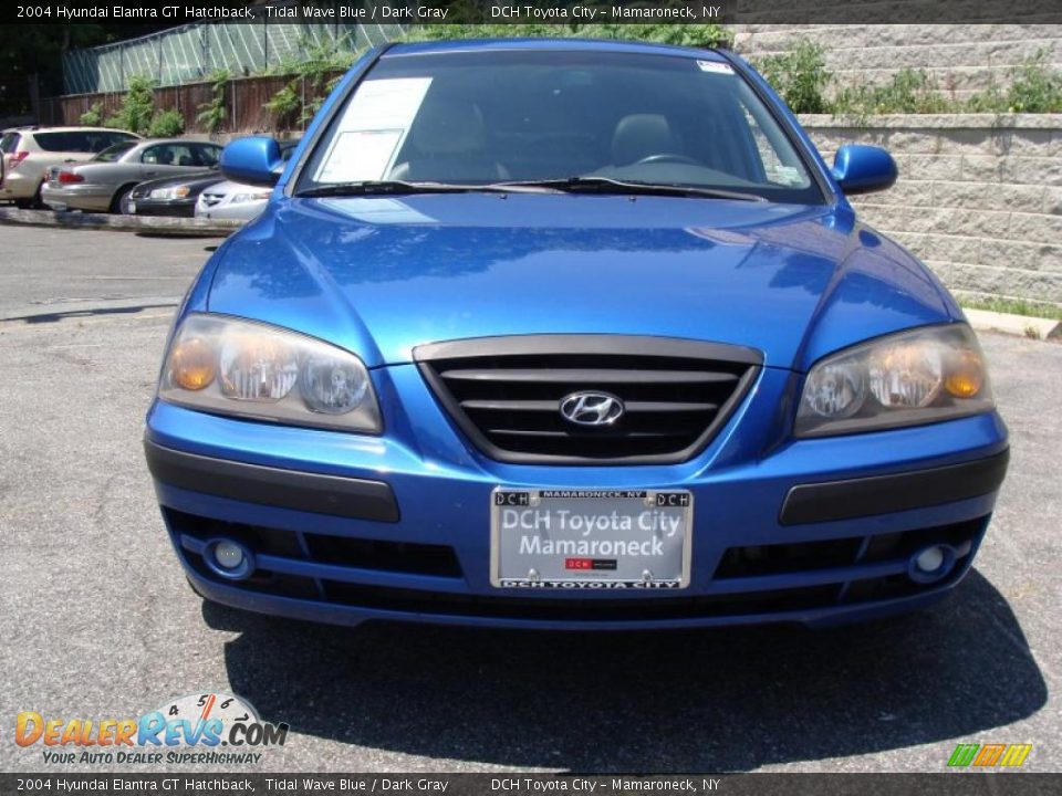 2004 Hyundai Elantra GT Hatchback Tidal Wave Blue / Dark Gray Photo #3