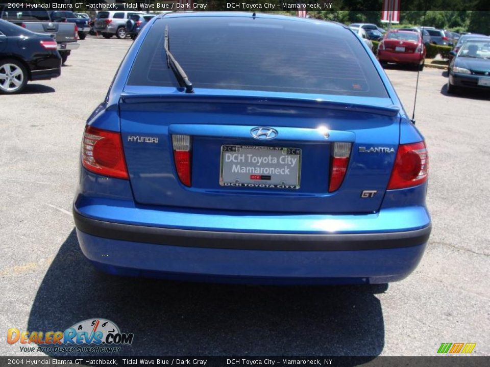 2004 Hyundai Elantra GT Hatchback Tidal Wave Blue / Dark Gray Photo #9