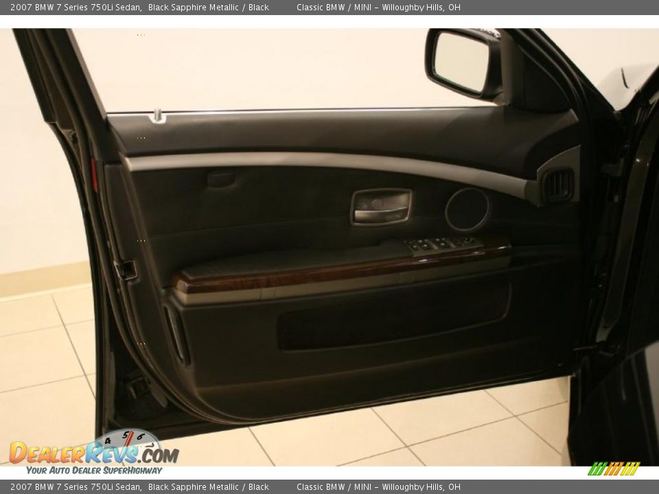 2007 BMW 7 Series 750Li Sedan Black Sapphire Metallic / Black Photo #8