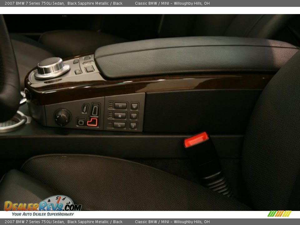 2007 BMW 7 Series 750Li Sedan Black Sapphire Metallic / Black Photo #12