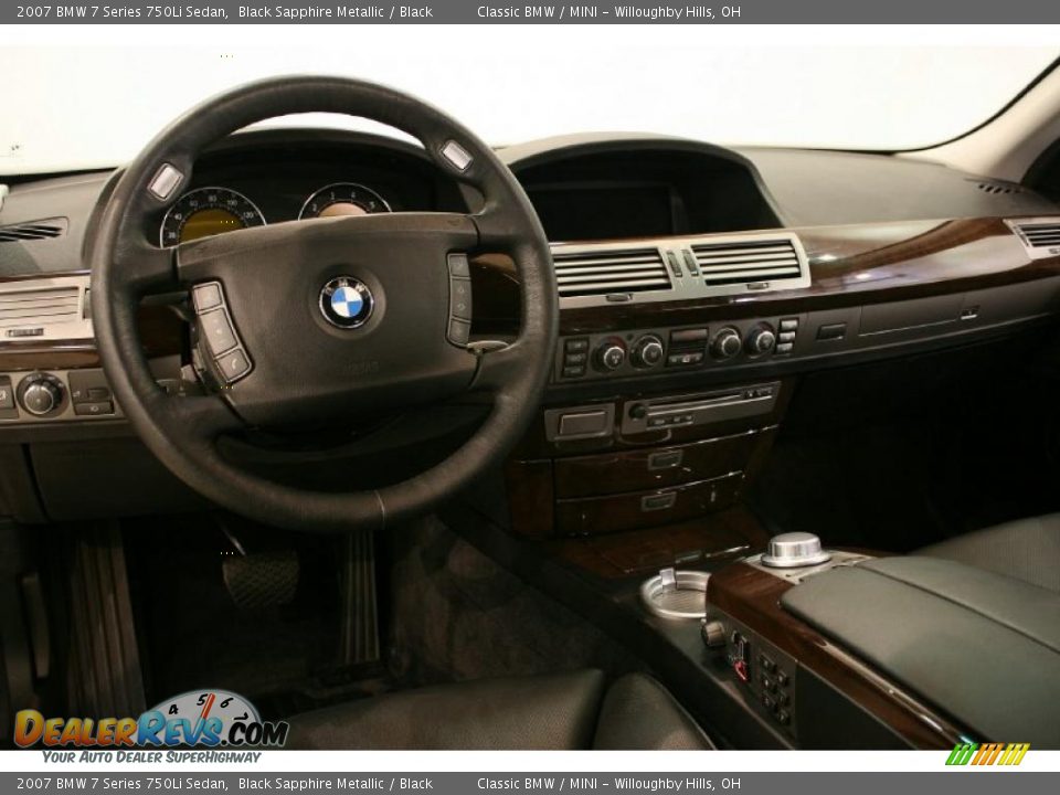 2007 BMW 7 Series 750Li Sedan Black Sapphire Metallic / Black Photo #14