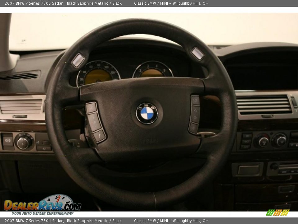 2007 BMW 7 Series 750Li Sedan Black Sapphire Metallic / Black Photo #15