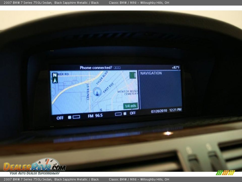 2007 BMW 7 Series 750Li Sedan Black Sapphire Metallic / Black Photo #18