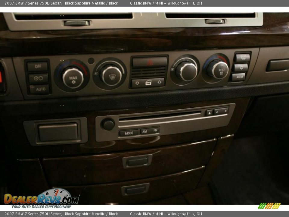 2007 BMW 7 Series 750Li Sedan Black Sapphire Metallic / Black Photo #20