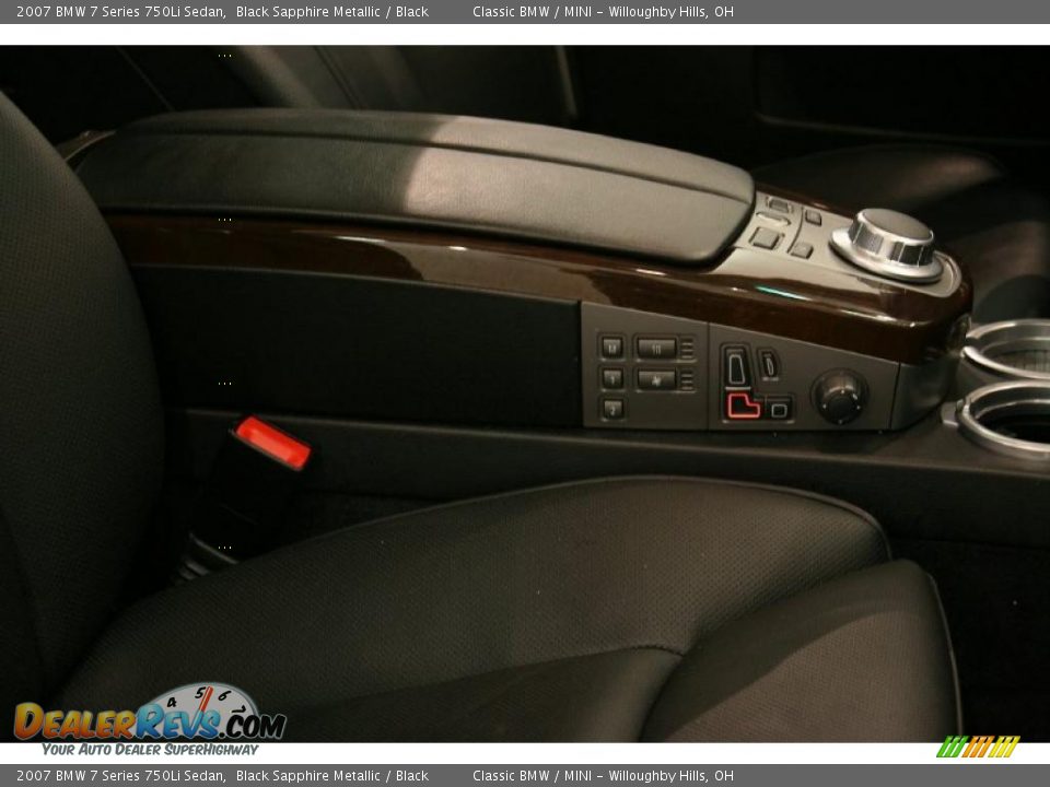 2007 BMW 7 Series 750Li Sedan Black Sapphire Metallic / Black Photo #22