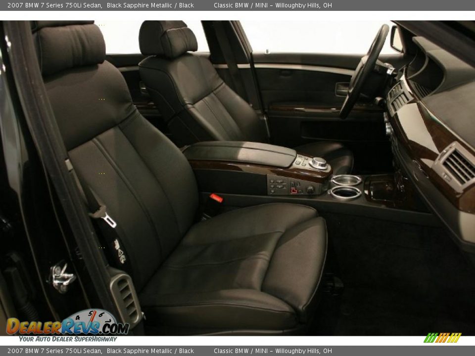 2007 BMW 7 Series 750Li Sedan Black Sapphire Metallic / Black Photo #23