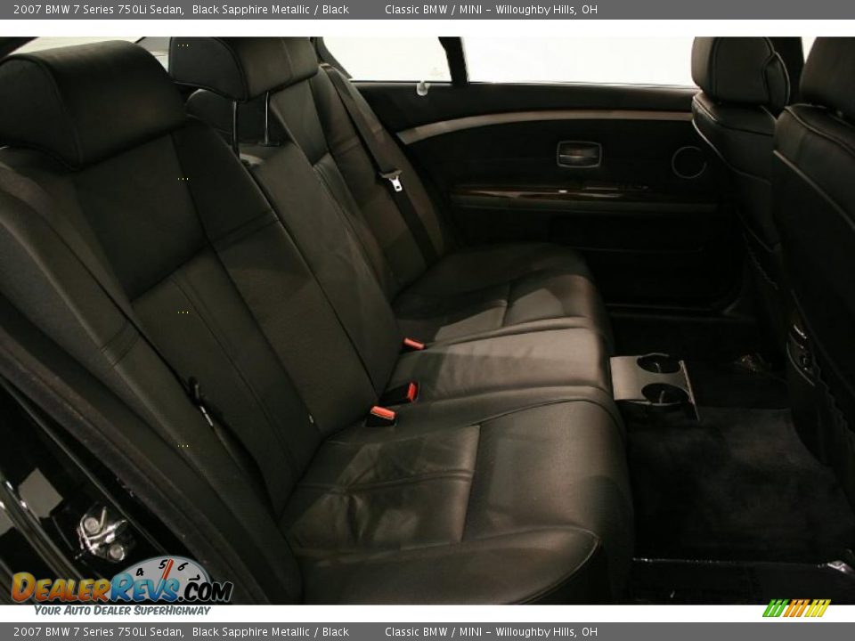 2007 BMW 7 Series 750Li Sedan Black Sapphire Metallic / Black Photo #24
