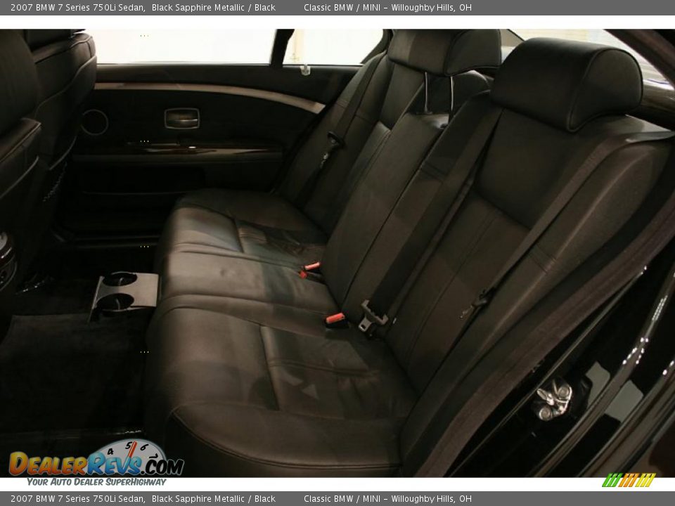 2007 BMW 7 Series 750Li Sedan Black Sapphire Metallic / Black Photo #25