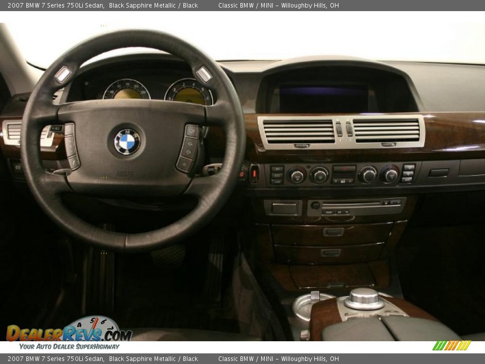 2007 BMW 7 Series 750Li Sedan Black Sapphire Metallic / Black Photo #26