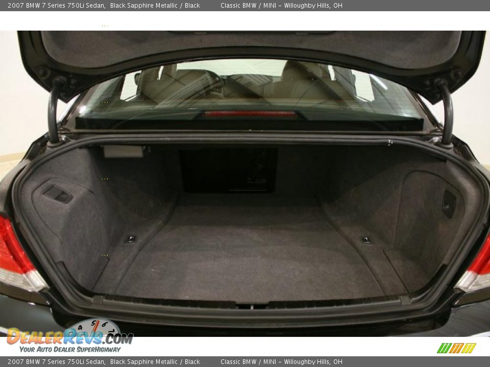 2007 BMW 7 Series 750Li Sedan Black Sapphire Metallic / Black Photo #27