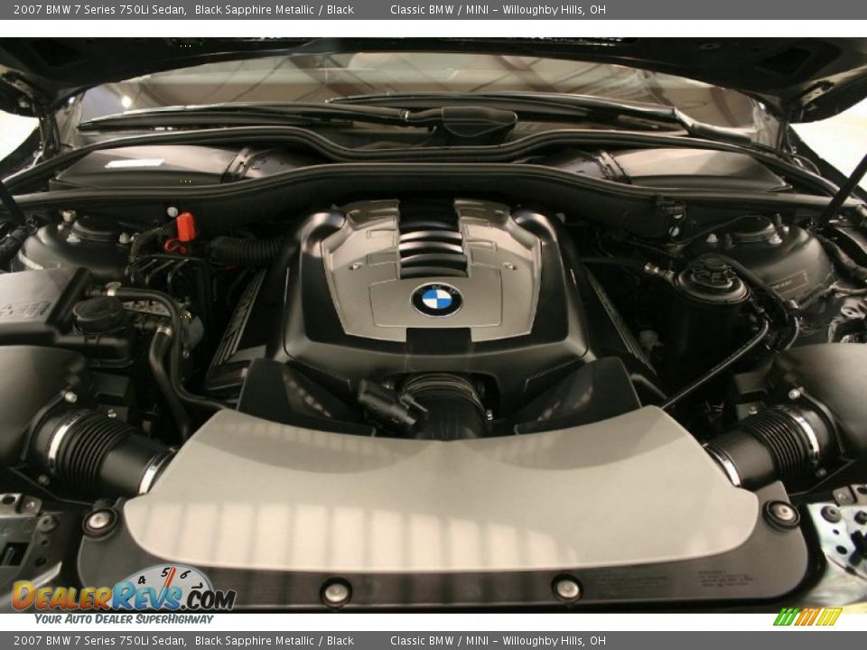 2007 BMW 7 Series 750Li Sedan Black Sapphire Metallic / Black Photo #28
