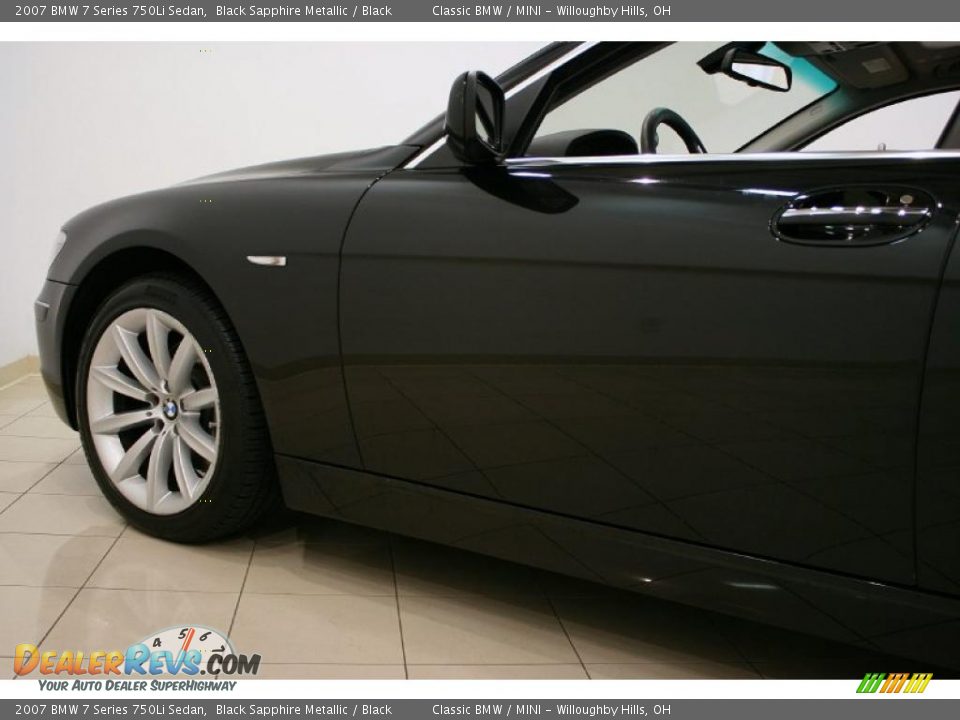 2007 BMW 7 Series 750Li Sedan Black Sapphire Metallic / Black Photo #29