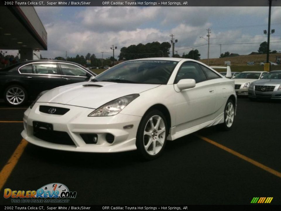2002 Toyota Celica GT Super White / Black/Silver Photo #1