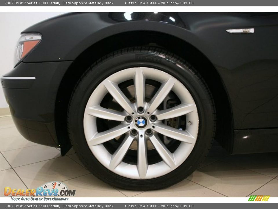 2007 BMW 7 Series 750Li Sedan Black Sapphire Metallic / Black Photo #30