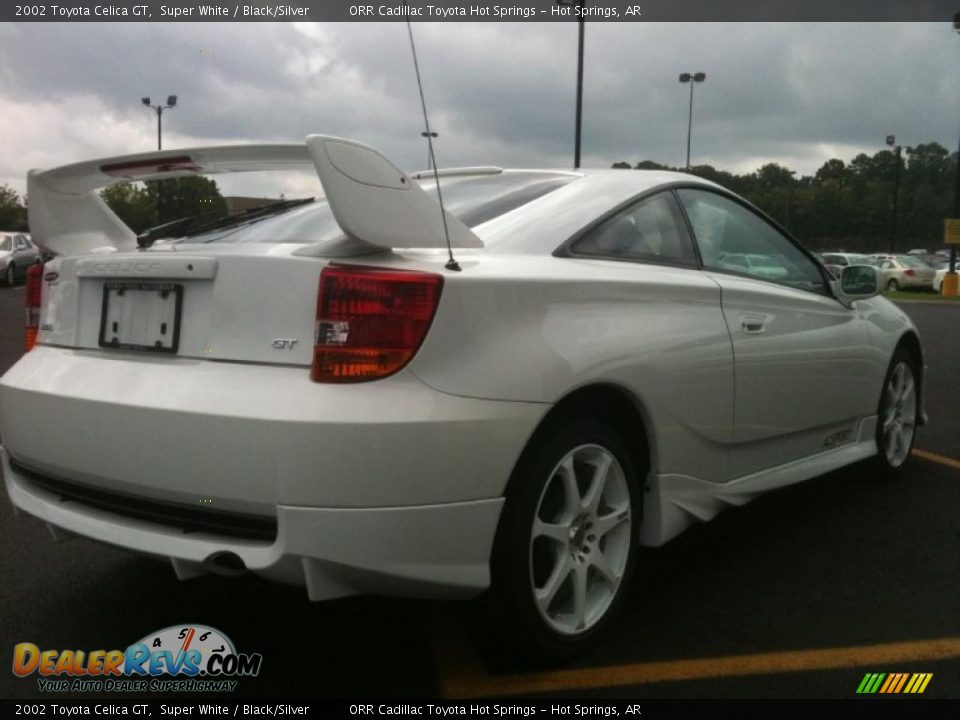 2002 Toyota Celica GT Super White / Black/Silver Photo #2