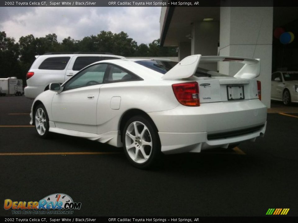 2002 Toyota Celica GT Super White / Black/Silver Photo #4