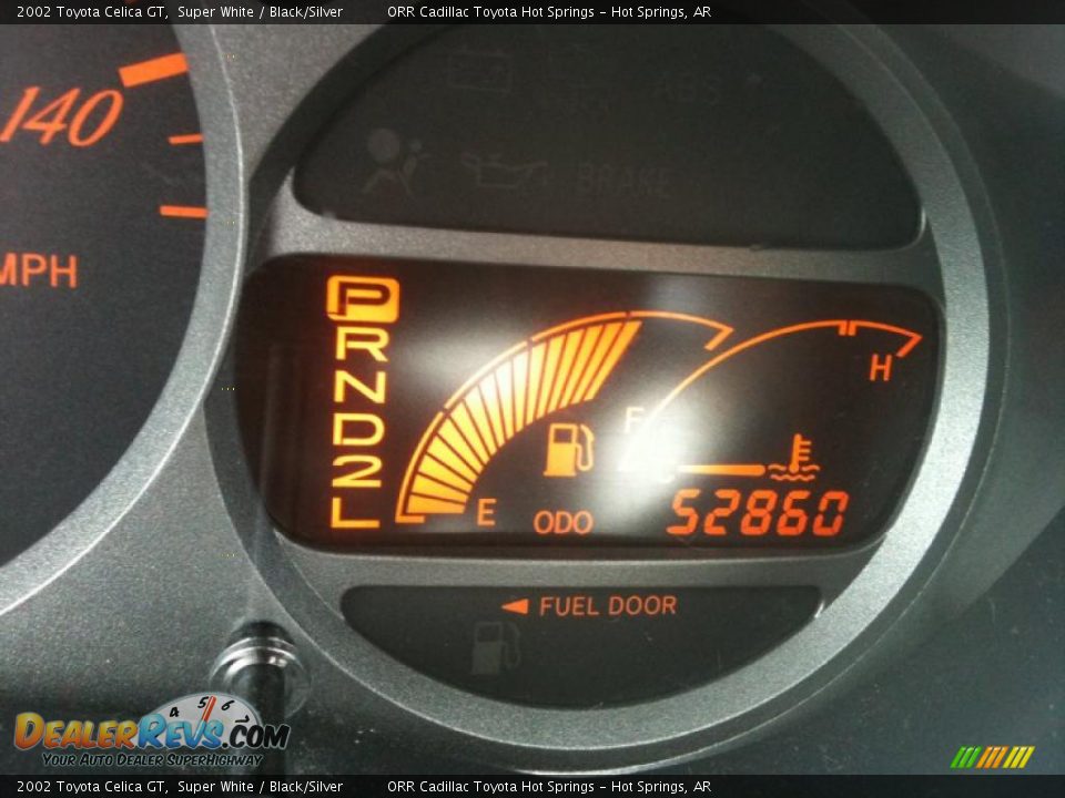 2002 Toyota Celica GT Super White / Black/Silver Photo #13