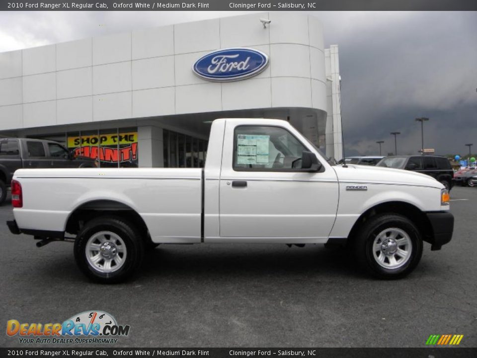 2010 Ford Ranger XL Regular Cab Oxford White / Medium Dark Flint Photo #2