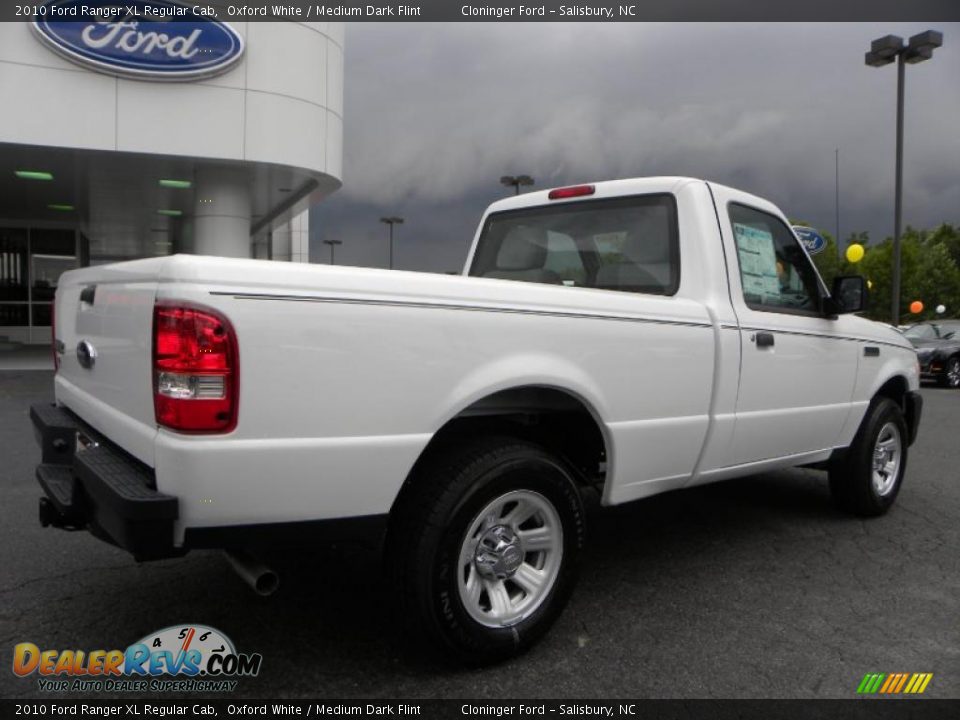 2010 Ford Ranger XL Regular Cab Oxford White / Medium Dark Flint Photo #3