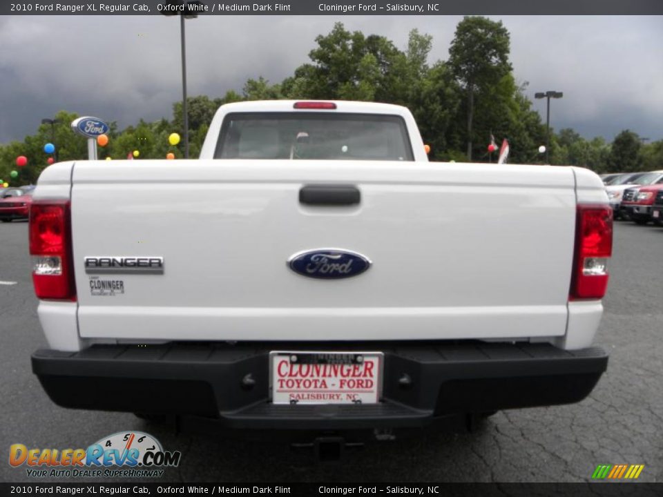 2010 Ford Ranger XL Regular Cab Oxford White / Medium Dark Flint Photo #4