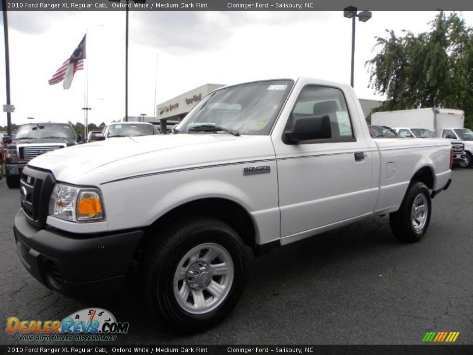 2010 Ford Ranger XL Regular Cab Oxford White / Medium Dark Flint Photo #6