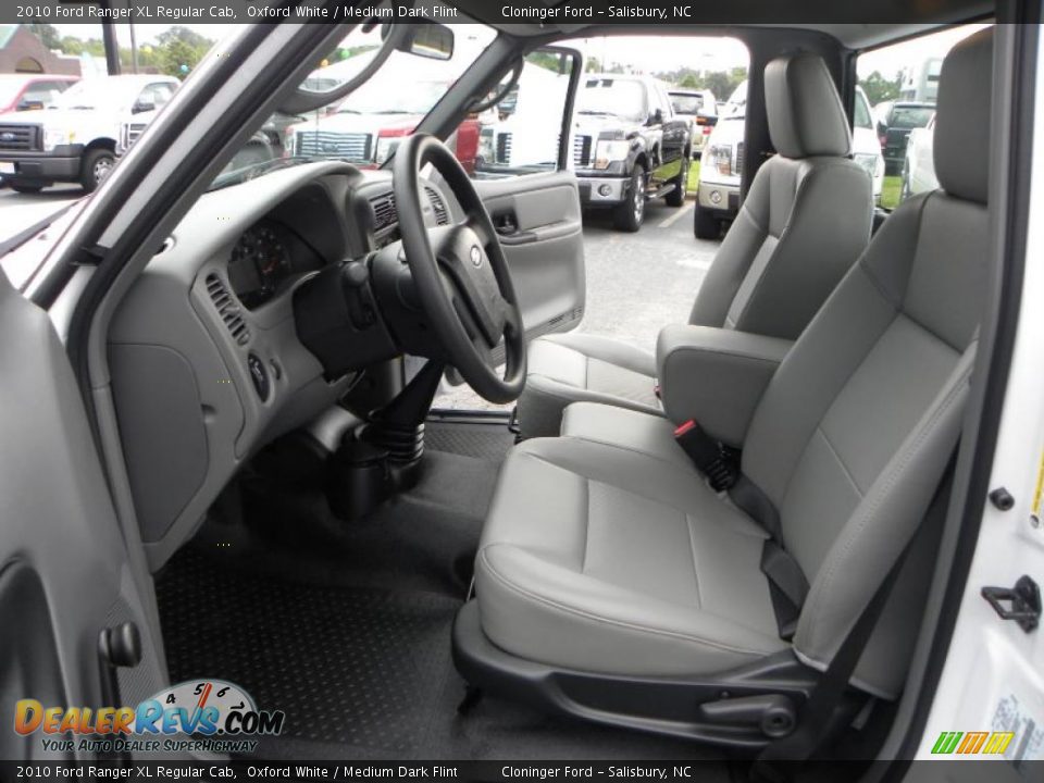 2010 Ford Ranger XL Regular Cab Oxford White / Medium Dark Flint Photo #9