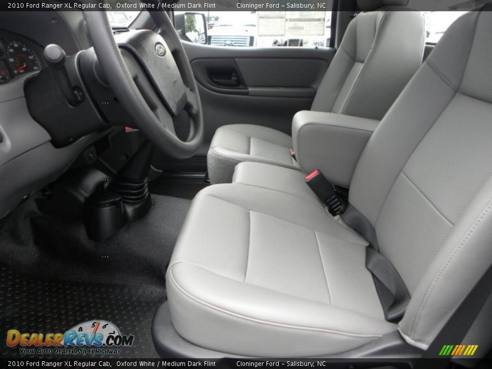 2010 Ford Ranger XL Regular Cab Oxford White / Medium Dark Flint Photo #14