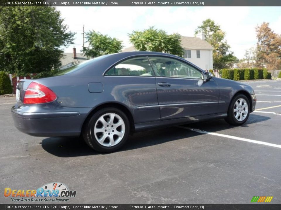 2004 Mercedes-Benz CLK 320 Coupe Cadet Blue Metallic / Stone Photo #3