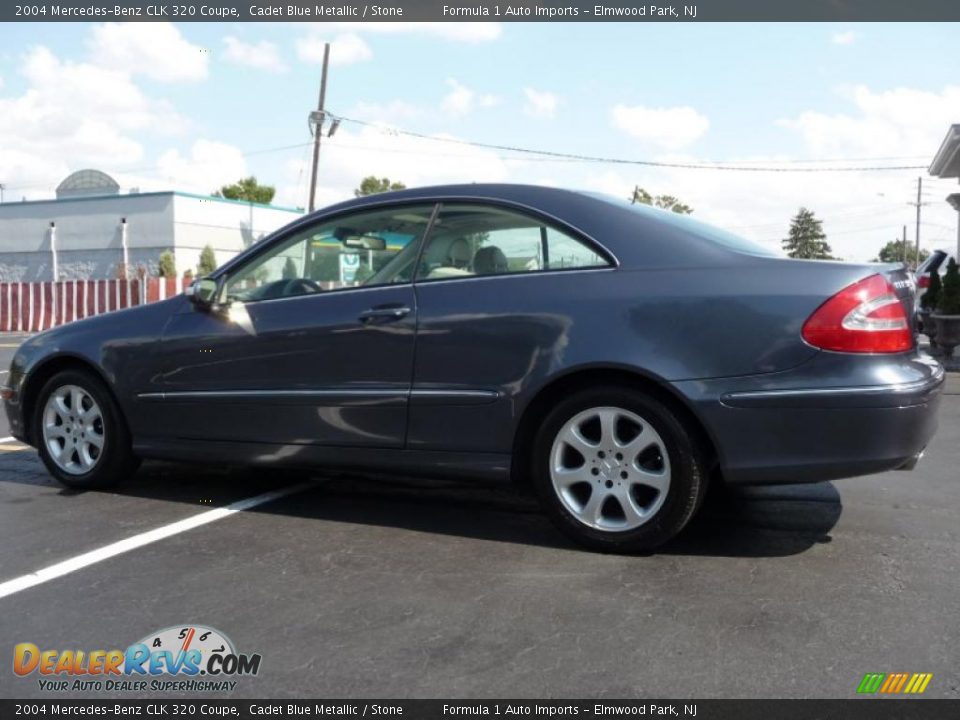 2004 Mercedes-Benz CLK 320 Coupe Cadet Blue Metallic / Stone Photo #4