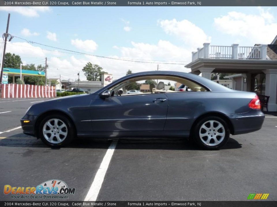 2004 Mercedes-Benz CLK 320 Coupe Cadet Blue Metallic / Stone Photo #7