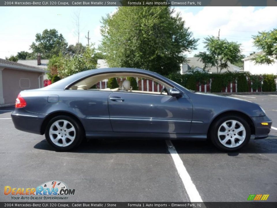 2004 Mercedes-Benz CLK 320 Coupe Cadet Blue Metallic / Stone Photo #8