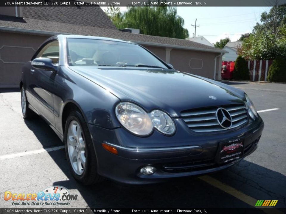 2004 Mercedes-Benz CLK 320 Coupe Cadet Blue Metallic / Stone Photo #9
