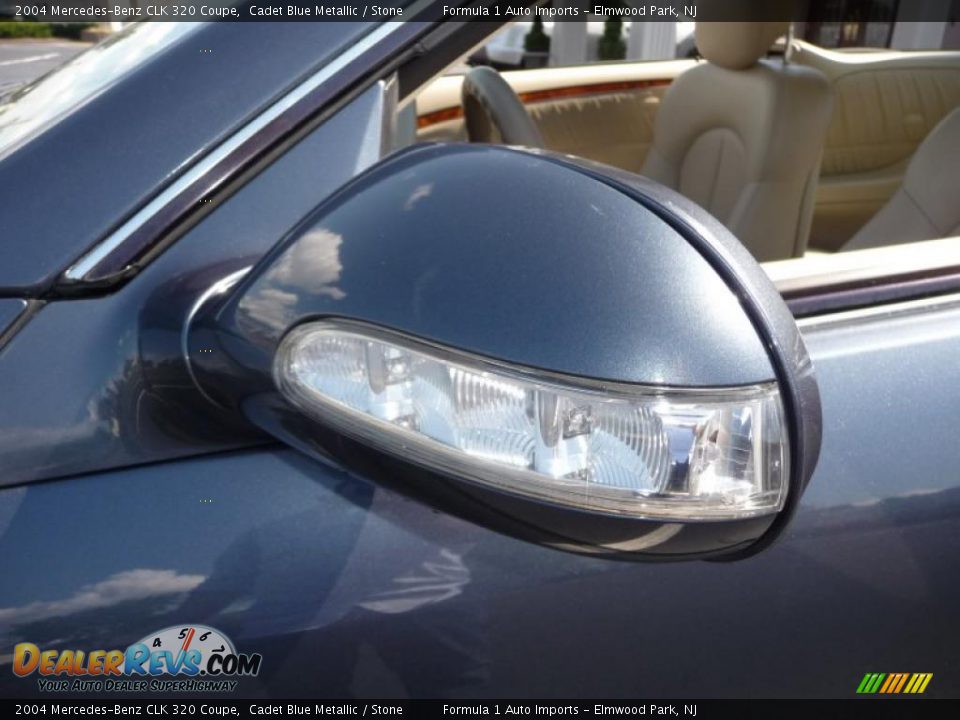 2004 Mercedes-Benz CLK 320 Coupe Cadet Blue Metallic / Stone Photo #12