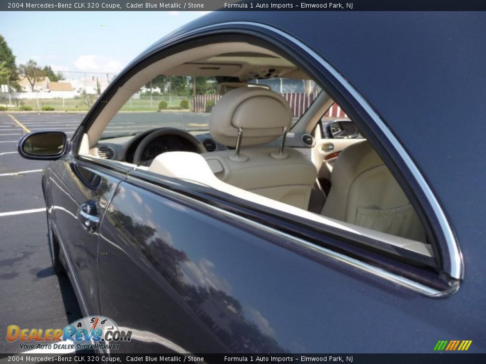 2004 Mercedes-Benz CLK 320 Coupe Cadet Blue Metallic / Stone Photo #13