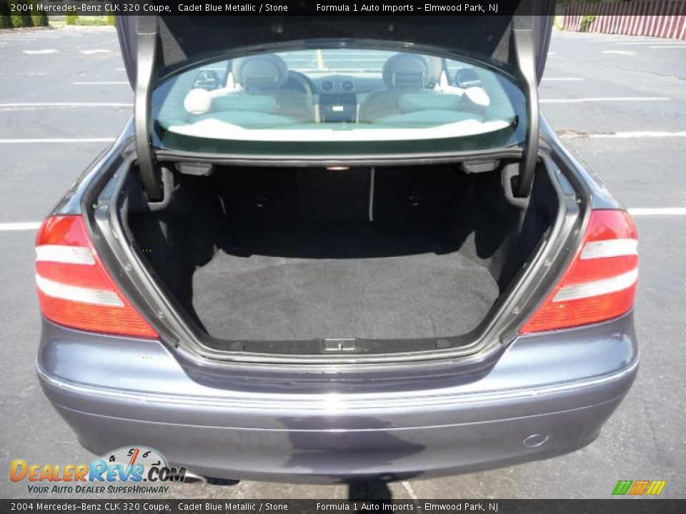 2004 Mercedes-Benz CLK 320 Coupe Cadet Blue Metallic / Stone Photo #15