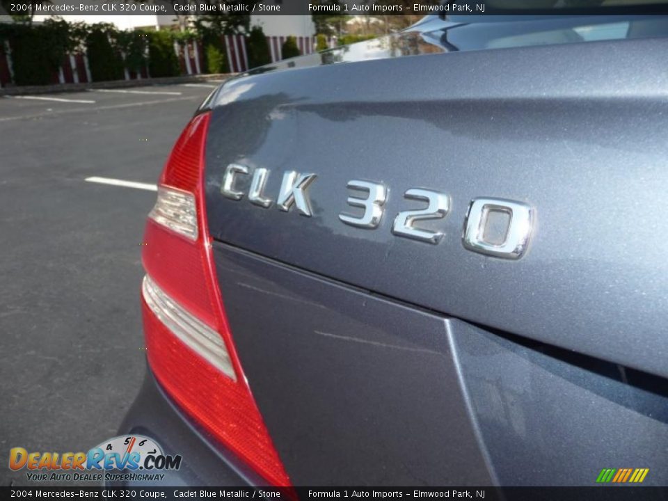 2004 Mercedes-Benz CLK 320 Coupe Cadet Blue Metallic / Stone Photo #16