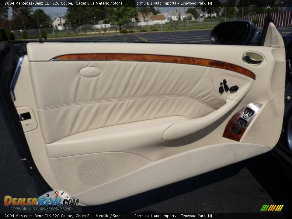 2004 Mercedes-Benz CLK 320 Coupe Cadet Blue Metallic / Stone Photo #19