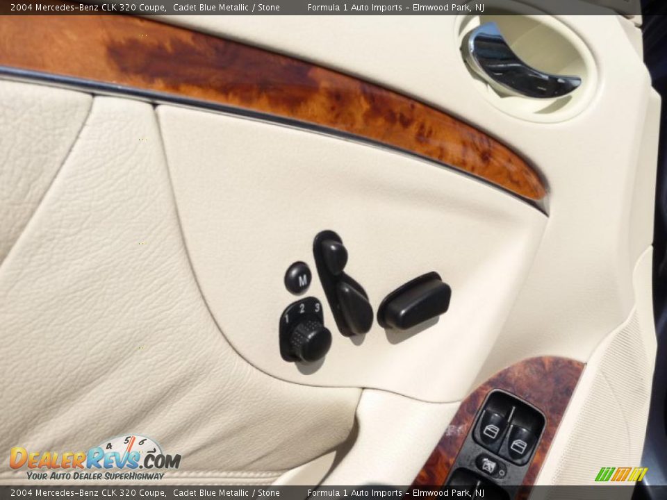 2004 Mercedes-Benz CLK 320 Coupe Cadet Blue Metallic / Stone Photo #20