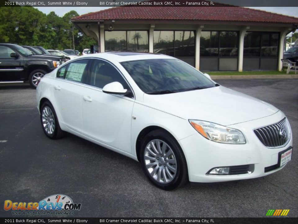 2011 Buick Regal CXL Summit White / Ebony Photo #12