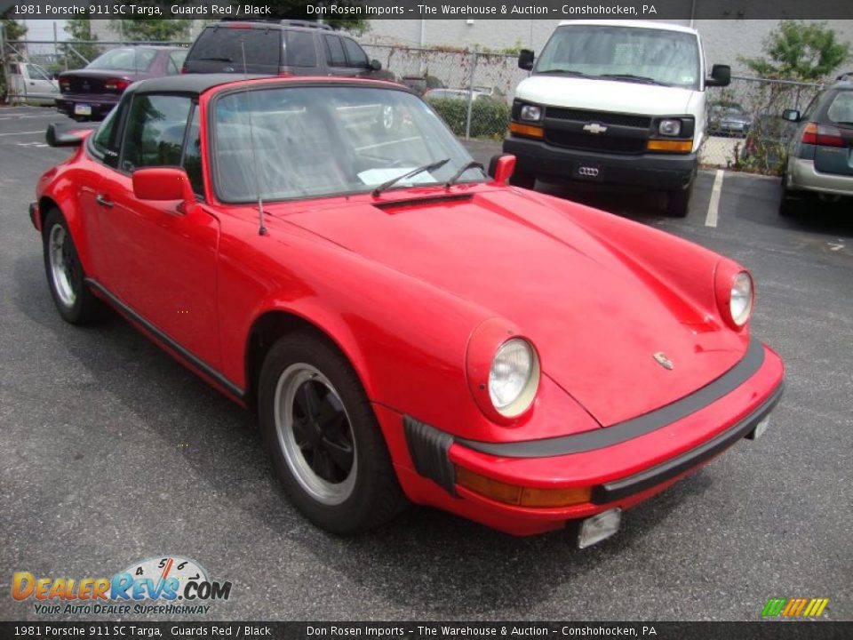 1981 Porsche 911 SC Targa Guards Red / Black Photo #4