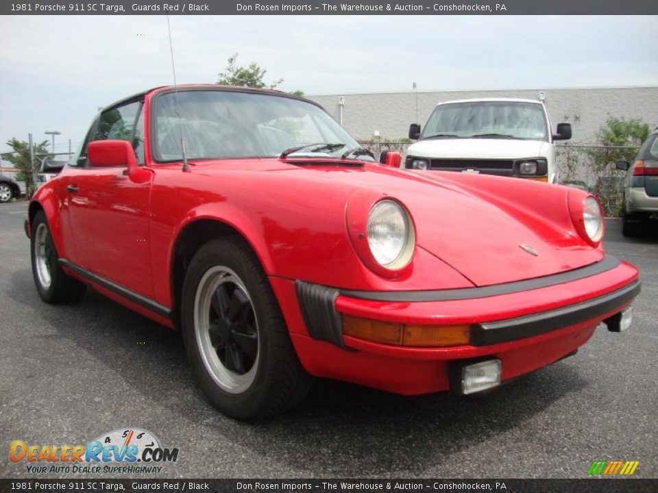 1981 Porsche 911 SC Targa Guards Red / Black Photo #5